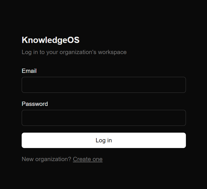 KnowledgeOS — product screenshot
