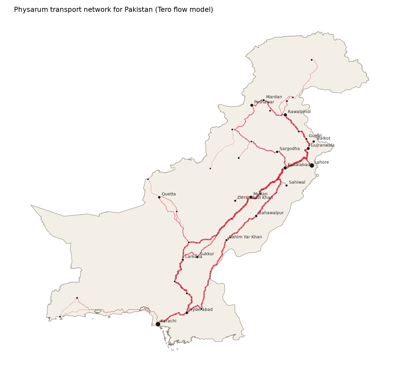 The mould's final network, tube width is conductivity